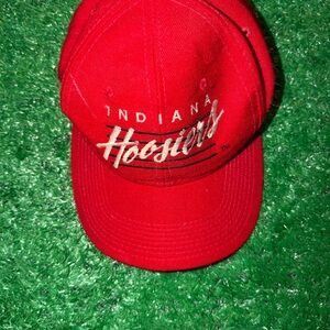 Vintage Indiana Hoosiers Red Script Baseball Cap